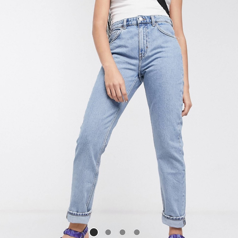 ASOS Weekday organic cotton high waist jeans